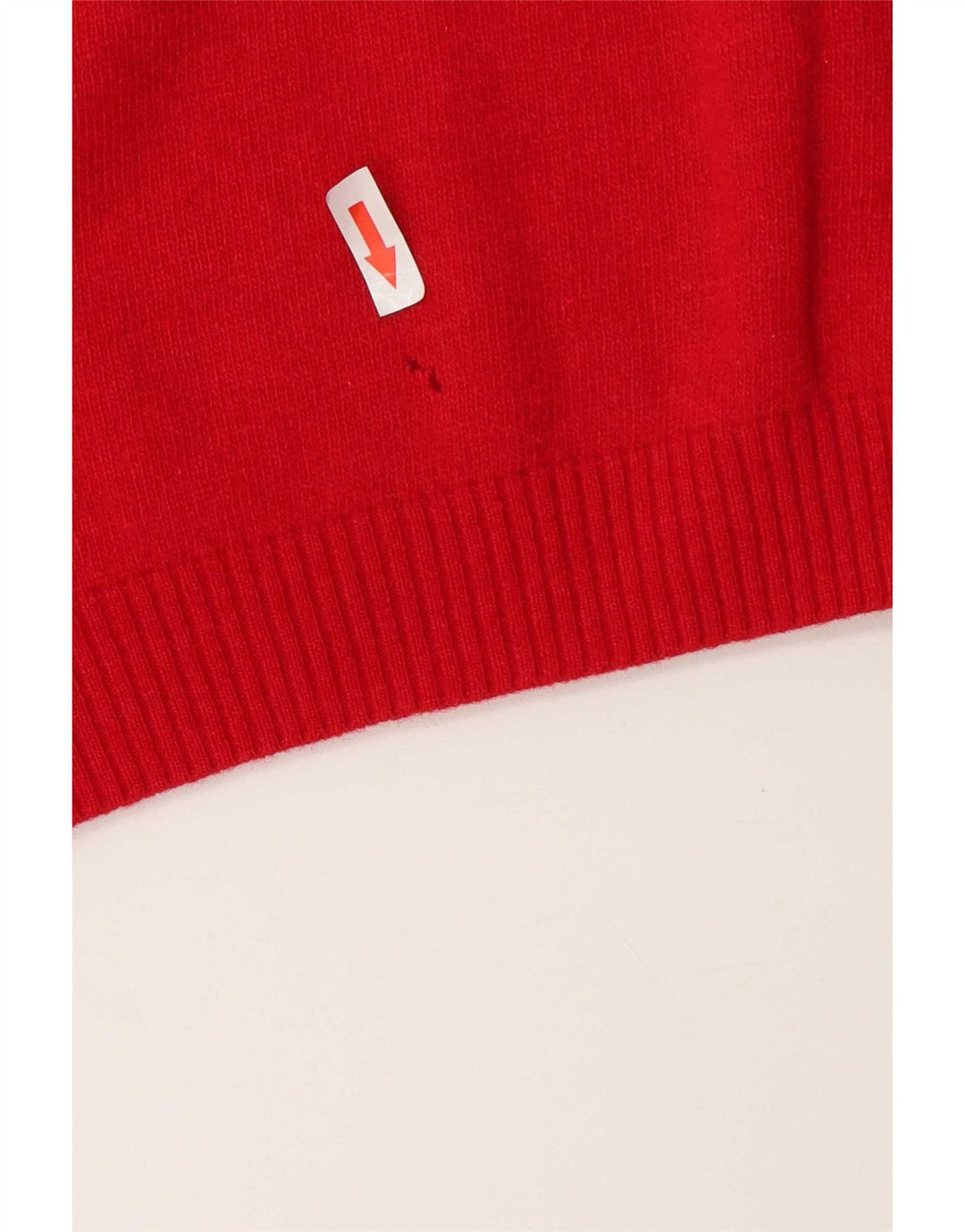 Sergio Tacchini Maglione da uomo con scollo a V grande rosso lana