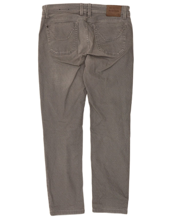 Pantaloni casual slim da uomo Jeckerson W34 L29 cotone grigio