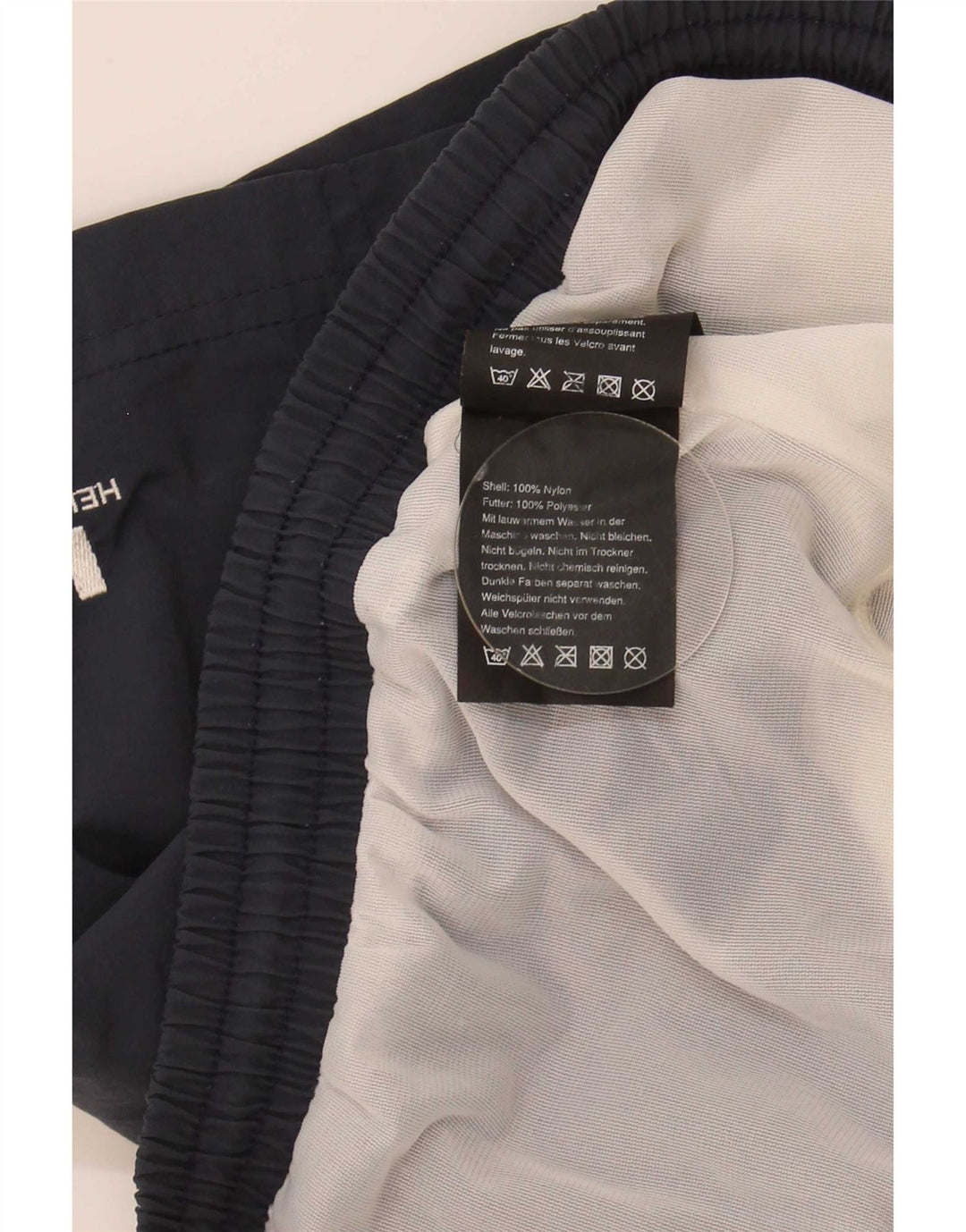 Pantaloncini da bagno da uomo Helly Hansen medi in nylon blu navy
