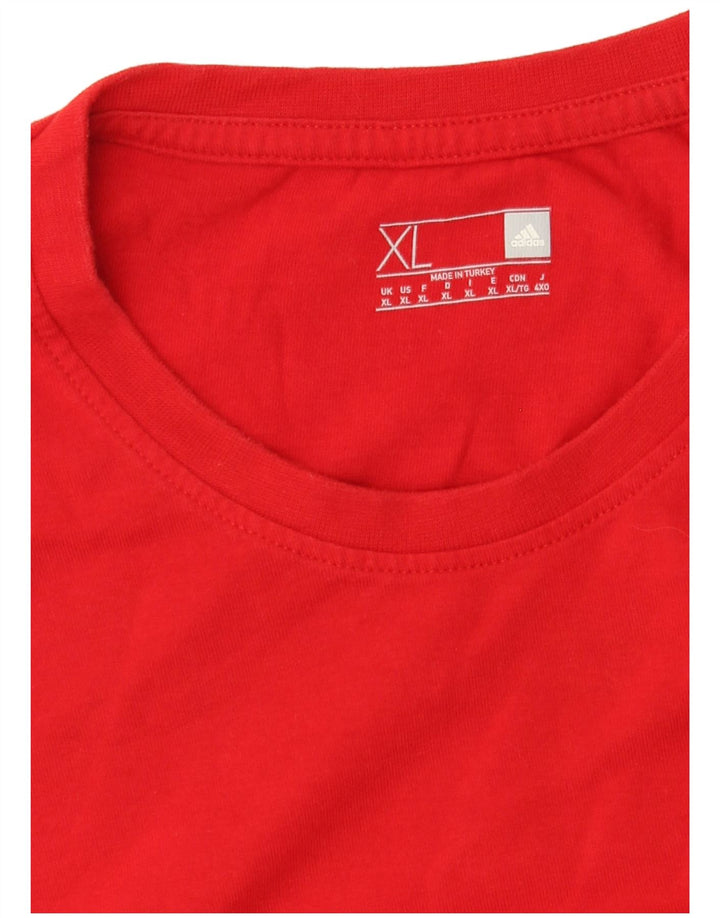 Maglietta grafica Adidas Salah da uomo XL rossa