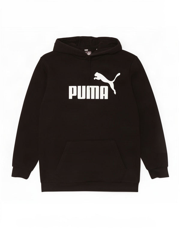Felpa con cappuccio grafica da uomo Puma, cotone nero medio