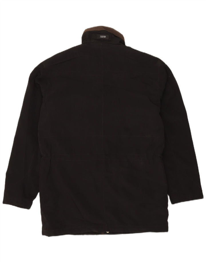 Giacca utilitaria da uomo LONDON FOG UK 38 poliestere nero medio