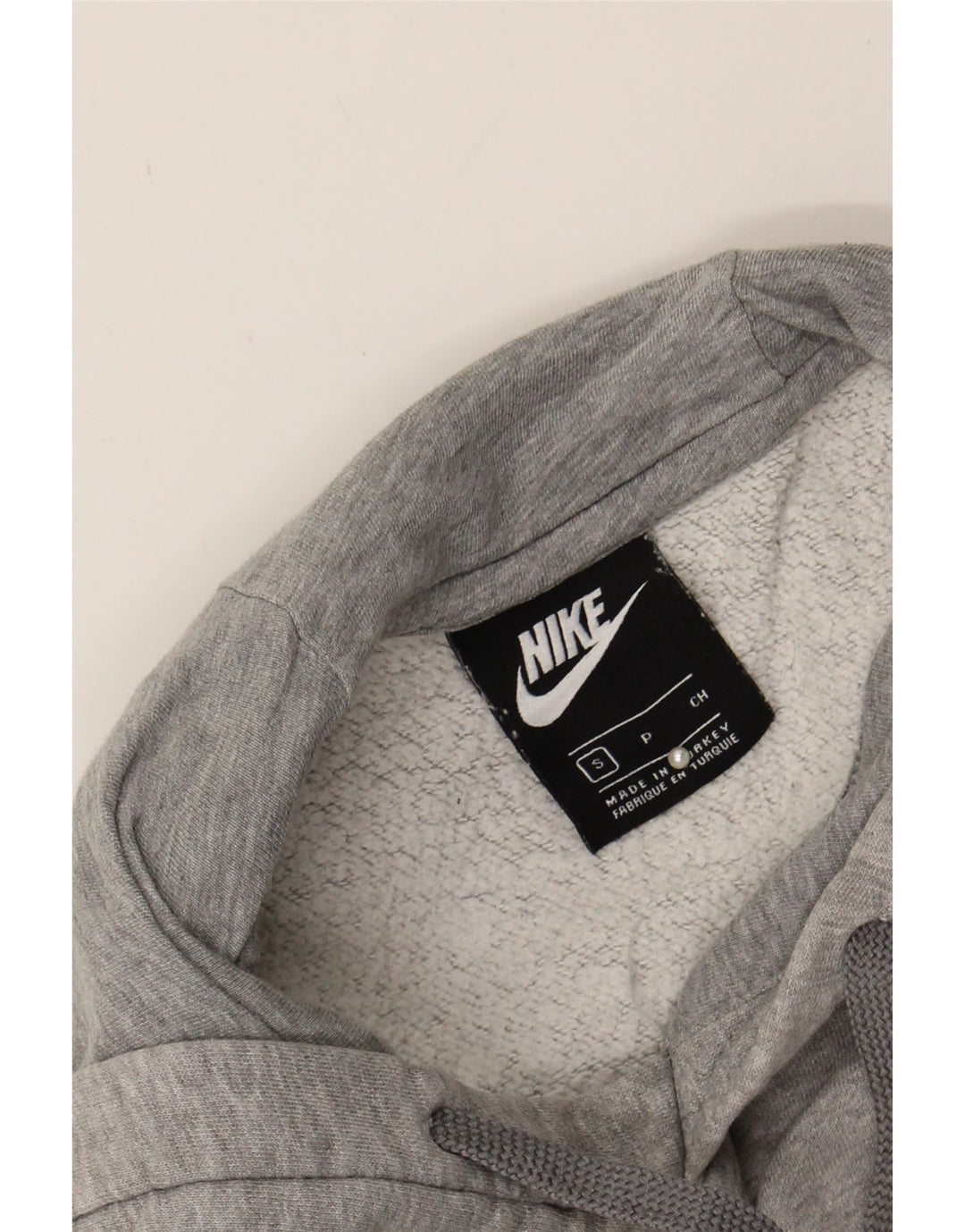 NIKE Mens Graphic Hoodie Jumper Small Grey Cotton Vintage Nike and Second-Hand Nike from Messina Hembry 