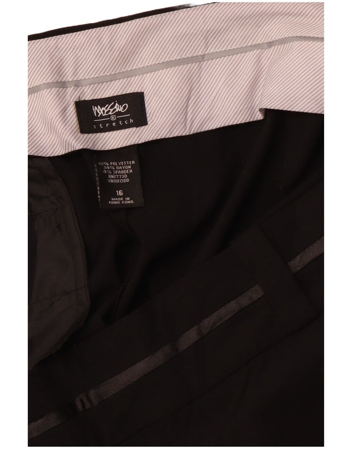 MOSSIMO Pantaloni da abito bootcut a vita alta da donna US 16 2XL W38 L32 Nero