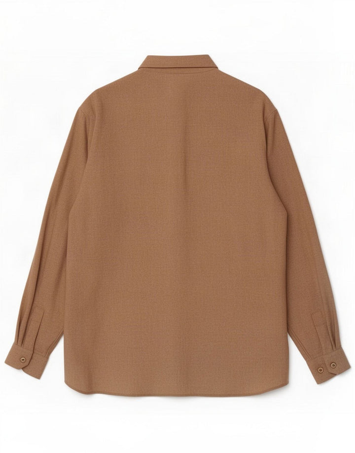 Camicia da uomo Rodrigo Taglia 43 17 XL Lana beige
