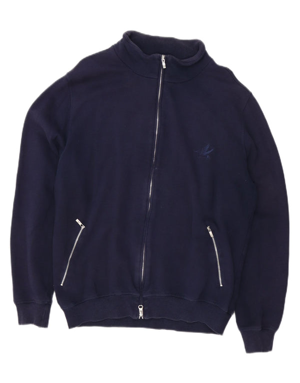 BROOKSFIELD Mens Tracksuit Top Jacket IT 54 XL Navy Blue Cotton