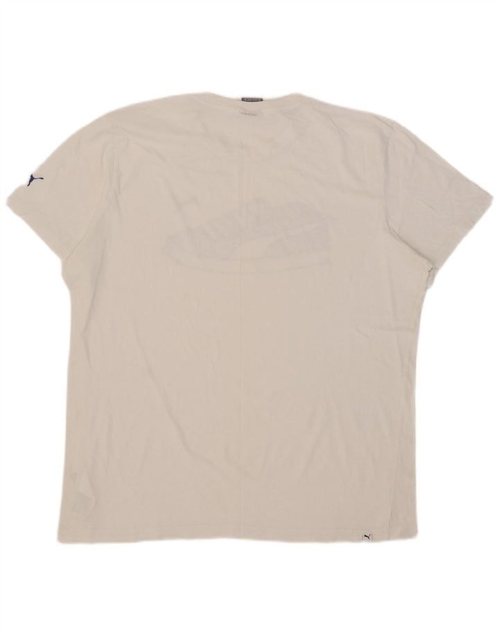 T-shirt grafica da uomo Puma Top 2XL cotone bianco