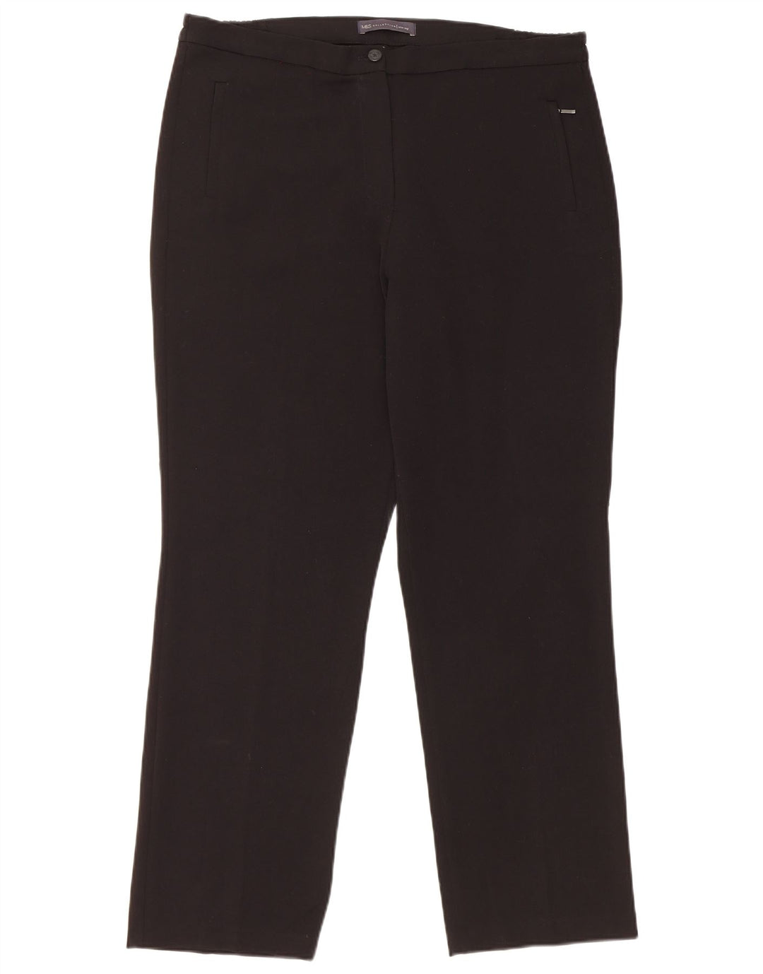 Pantaloni casual slim da donna Marks & Spencer W36 L28 neri