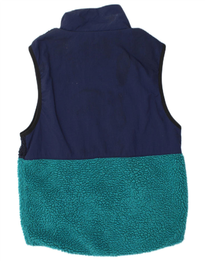 Gilet in pile da uomo NIKE UK 36 Small Blu Navy Colourblock Poliestere Sportivo