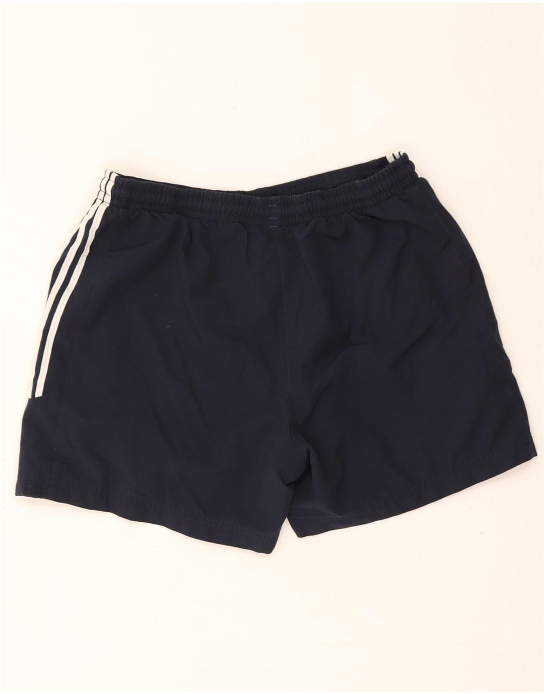 Pantaloncini sportivi da donna Adidas UK 10 Small blu navy in poliestere