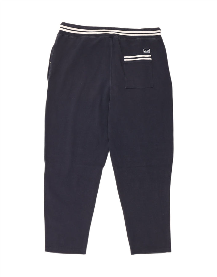 Pantaloni da tuta da uomo Sun68 XL in cotone blu navy