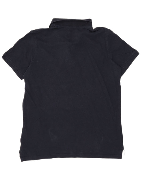 Crew Clothing Polo da uomo grande in cotone blu navy