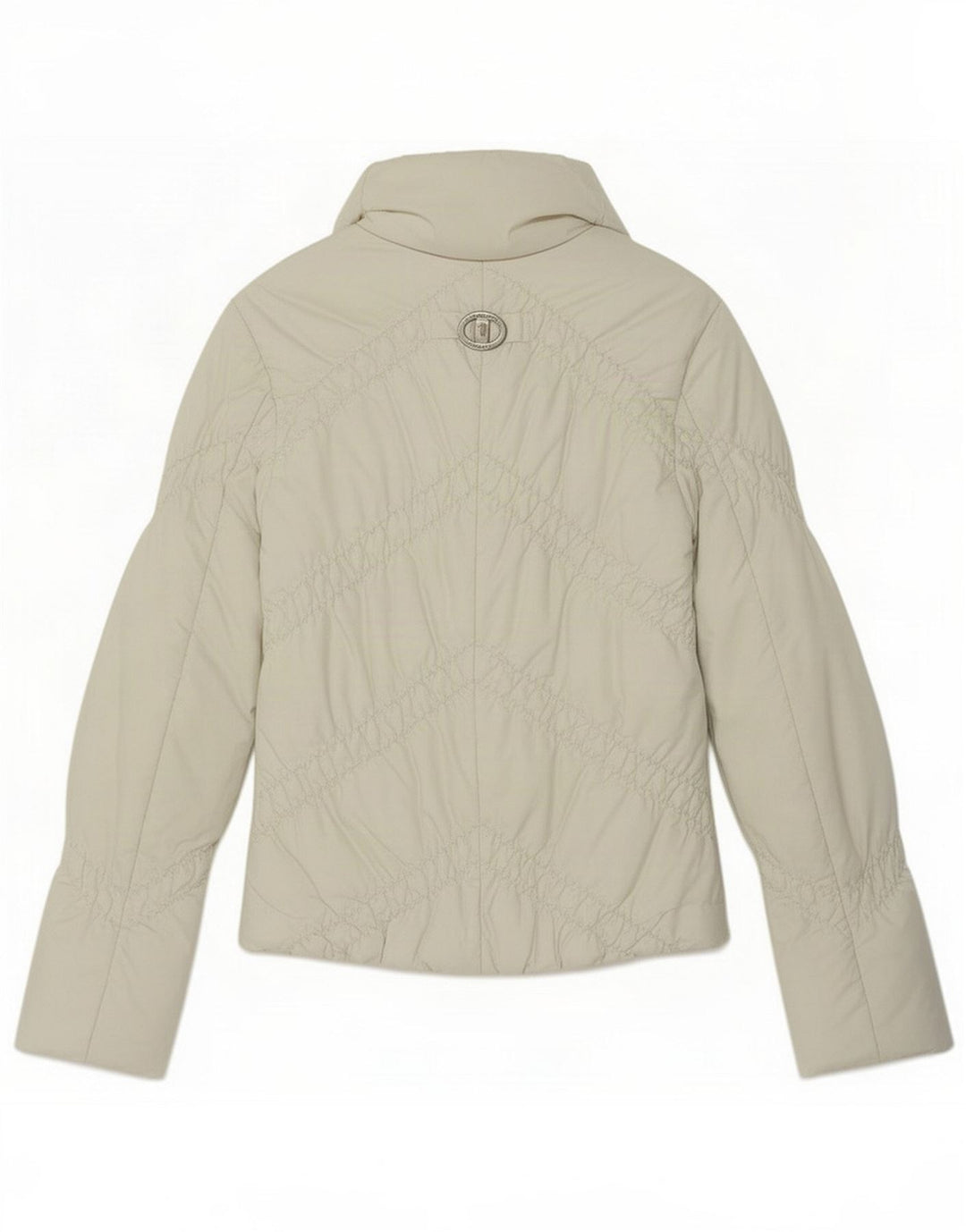 Piumino Donna Trussardi Jeans IT 40 Small Bianco Poliestere