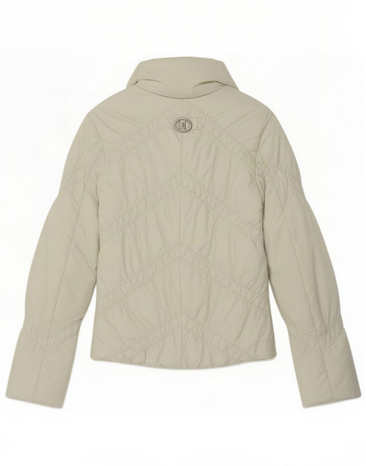 Piumino Donna Trussardi Jeans IT 40 Small Bianco Poliestere