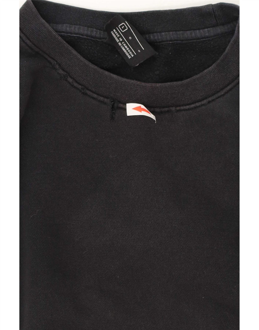 Felpa da uomo Nike Maglione grande in cotone nero