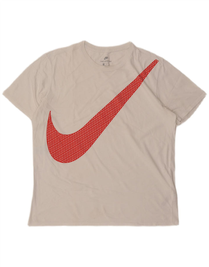 T-shirt grafica Nike da uomo con taglio atletico XL bianca