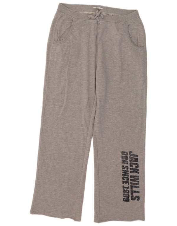 Pantaloni da tuta con grafica da donna Jack Wills UK 14 Grigio medio chiazzato