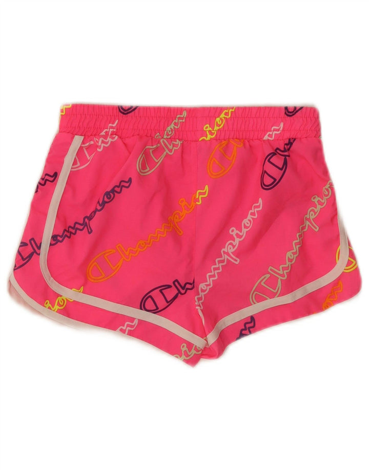 Pantaloncini sportivi grafici per ragazze Champion 9-10 anni Poliestere rosa medio