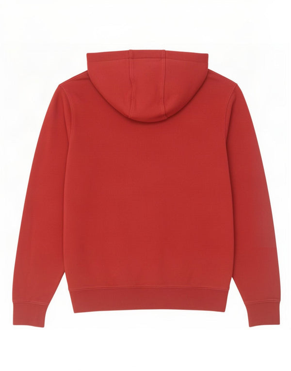Felpa con cappuccio grafica Nike da uomo in cotone rosso medio