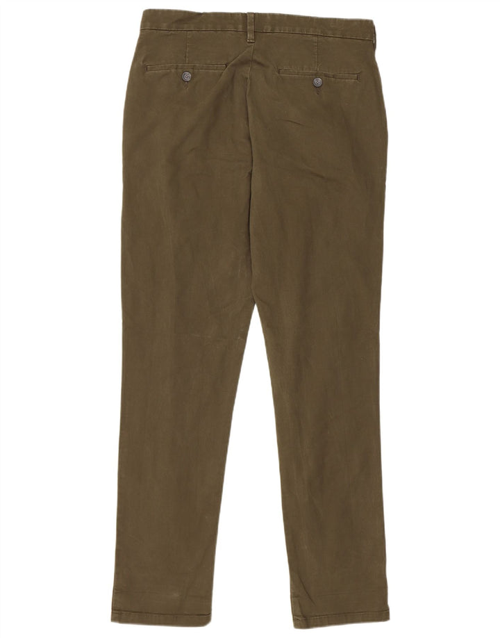 Pantaloni chino slim da uomo Marks & Spencer W32 L31 cotone kaki