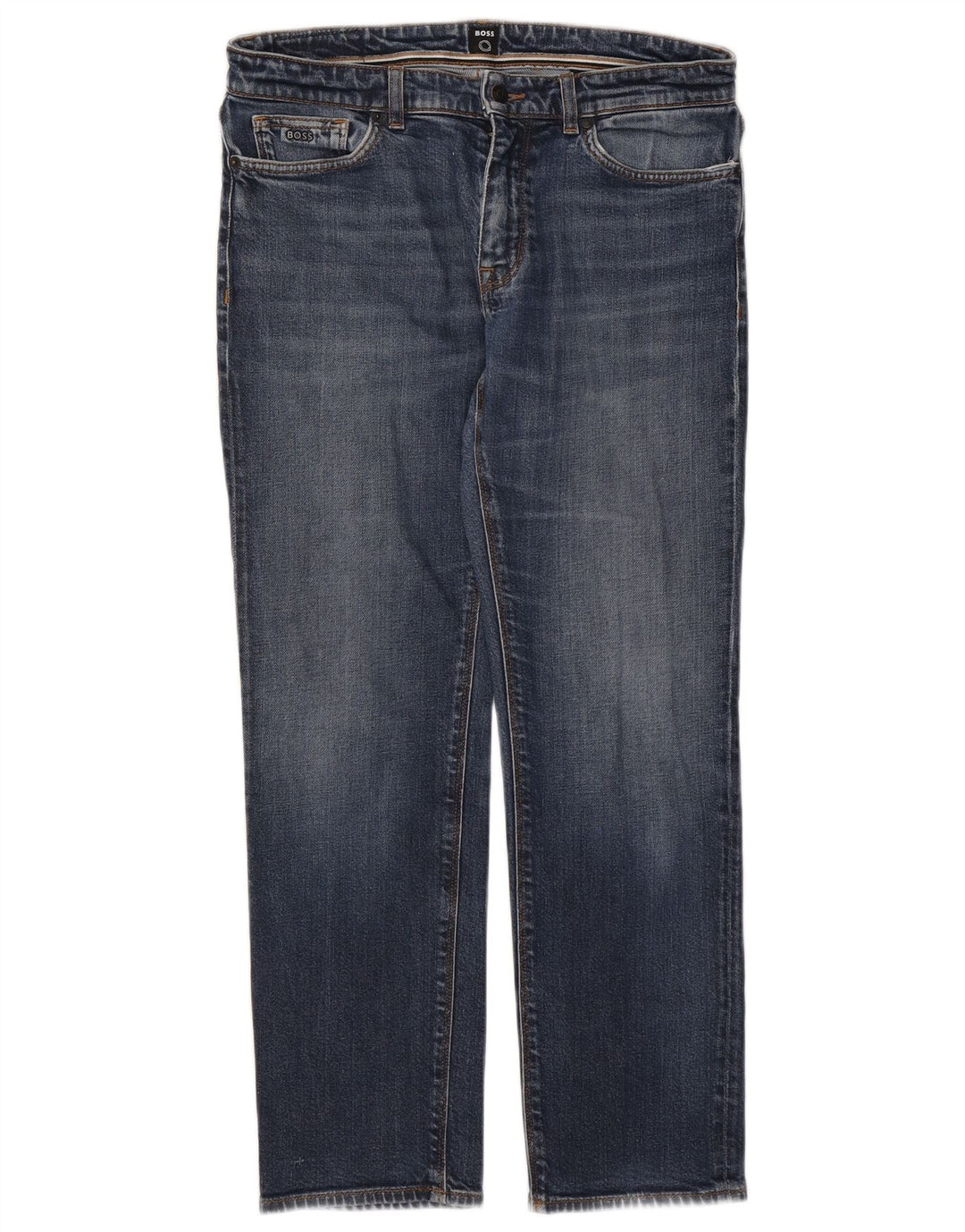 Jeans dritti da uomo Hugo Boss W33 L30 cotone blu