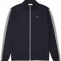 Giacca da tuta da uomo Calvin Klein grande in poliestere a righe blu navy