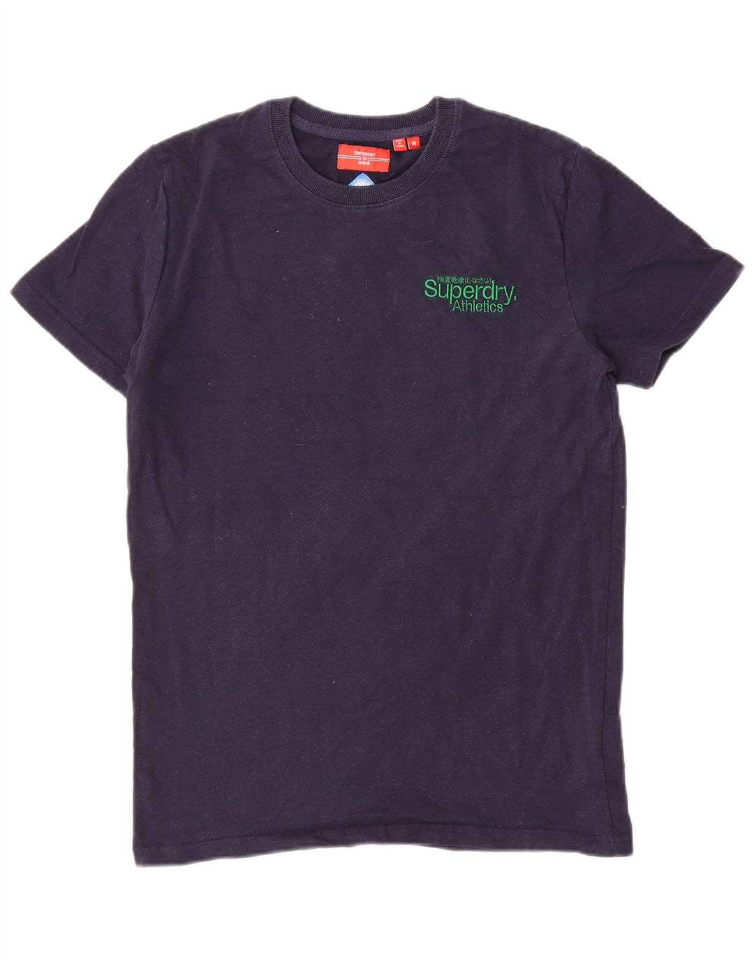 T-shirt da uomo Superdry Top in cotone blu navy medio
