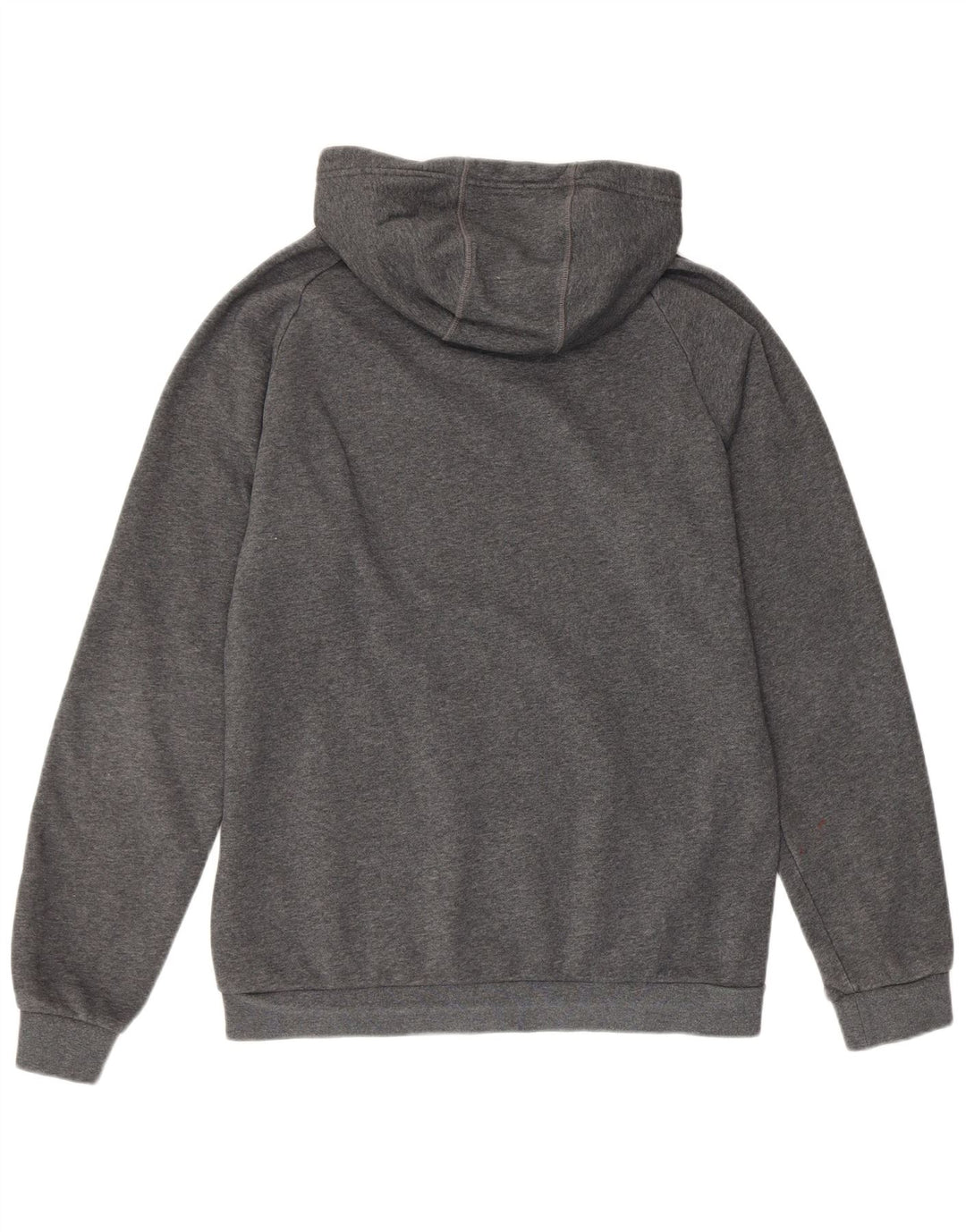 Felpa con cappuccio da uomo ADIDAS in cotone grigio medio