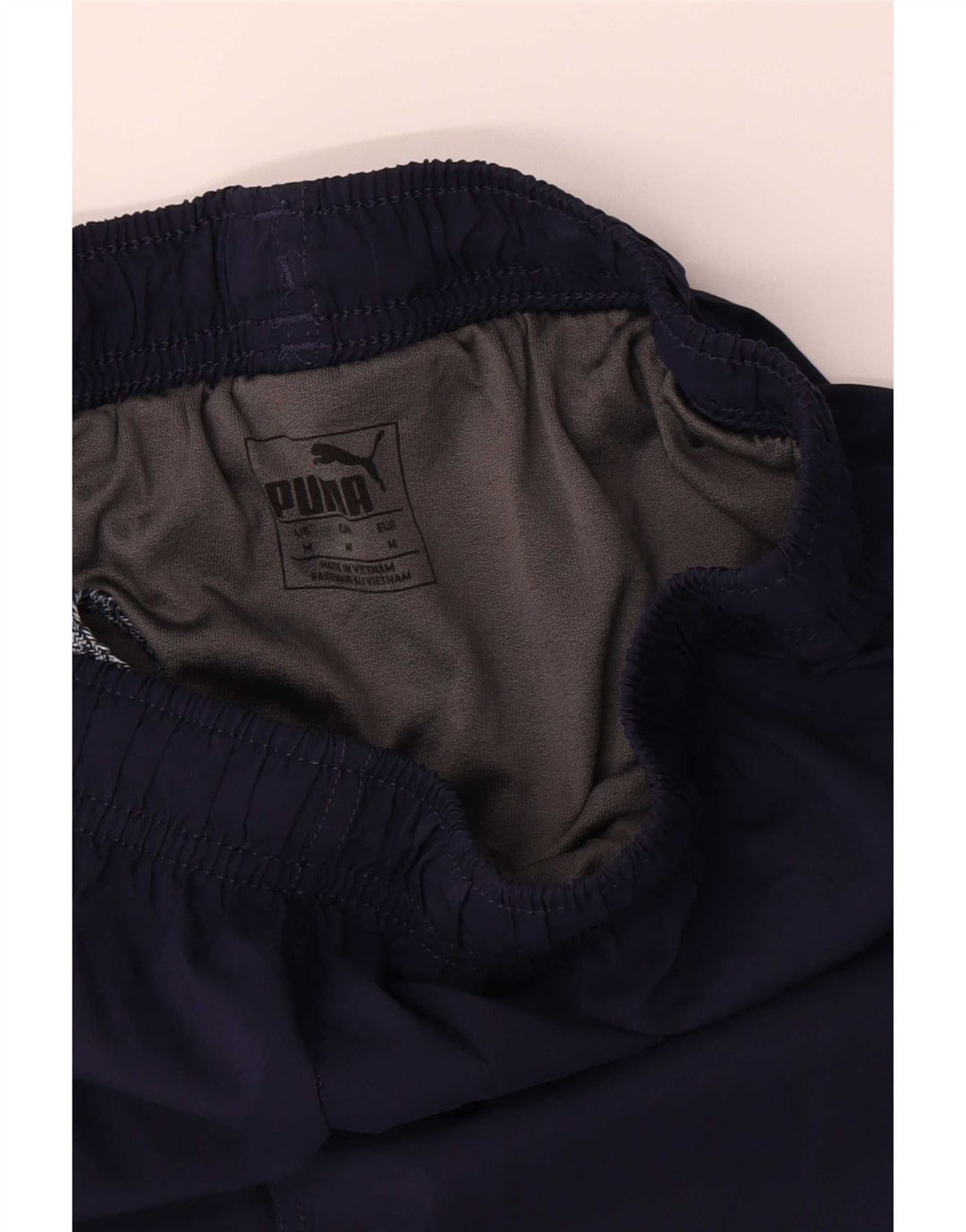 Pantaloncini sportivi da uomo Puma medi blu navy in poliestere