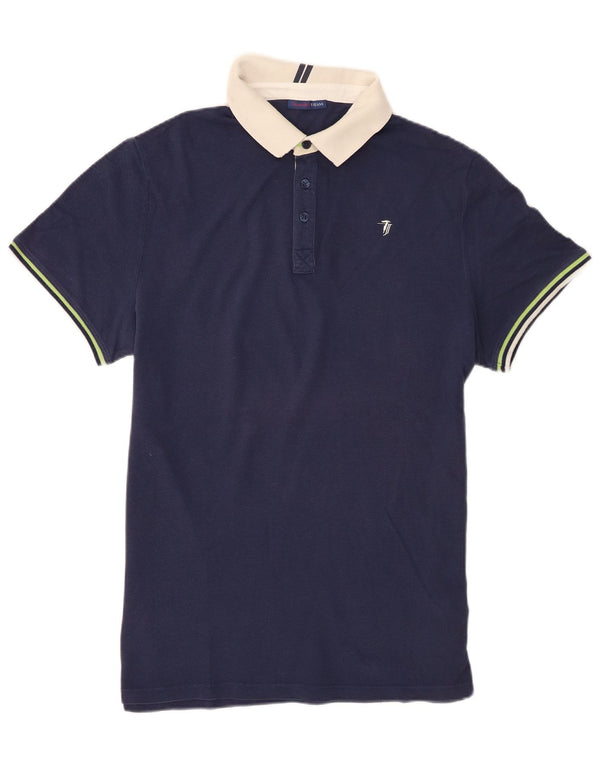 Polo Rugby Uomo Trussardi Jeans 2XL Cotone Blu Navy