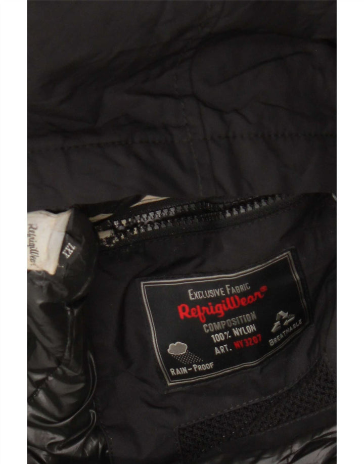 Giacca a vento da uomo Refrigiwear vestibilità regolare UK 44 2XL nylon nero