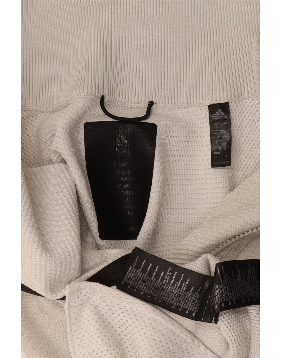 Giacca da ginnastica grafica da donna Adidas UK 8/10 piccola poliestere bianco