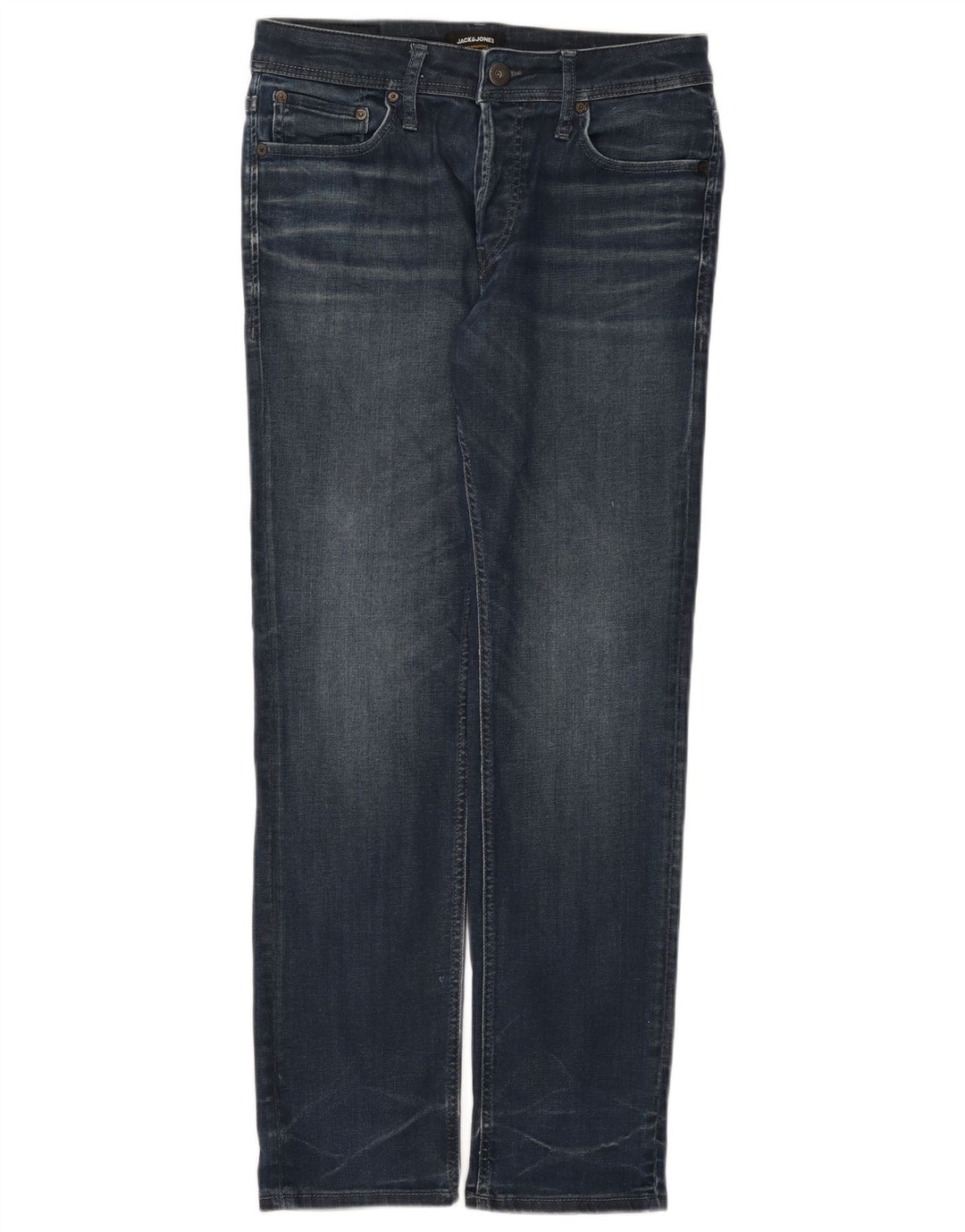 Jeans dritti da uomo Jack & Jones W32 L32 cotone blu