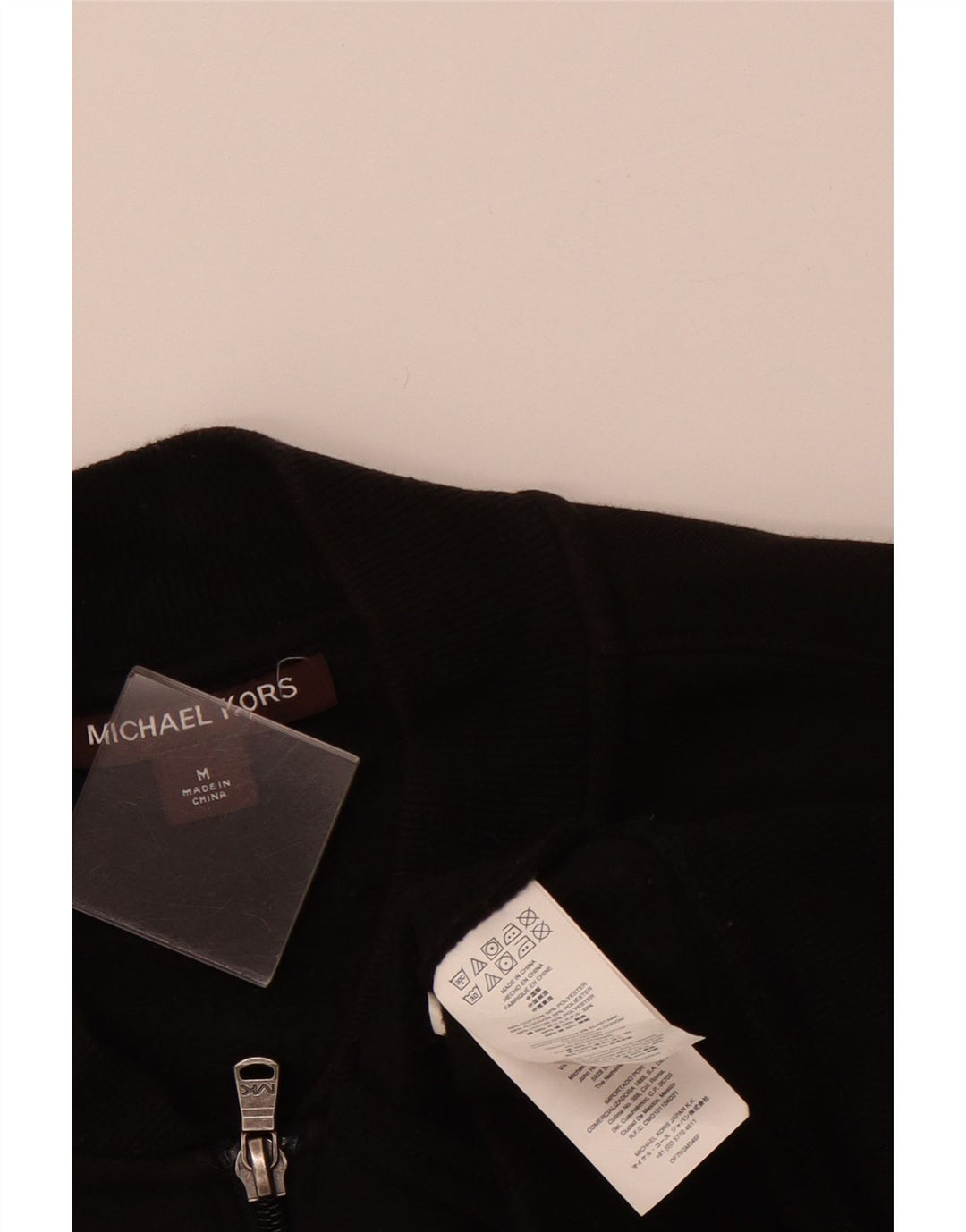 MICHAEL KORS Giacca da tuta grafica da uomo in cotone nero medio