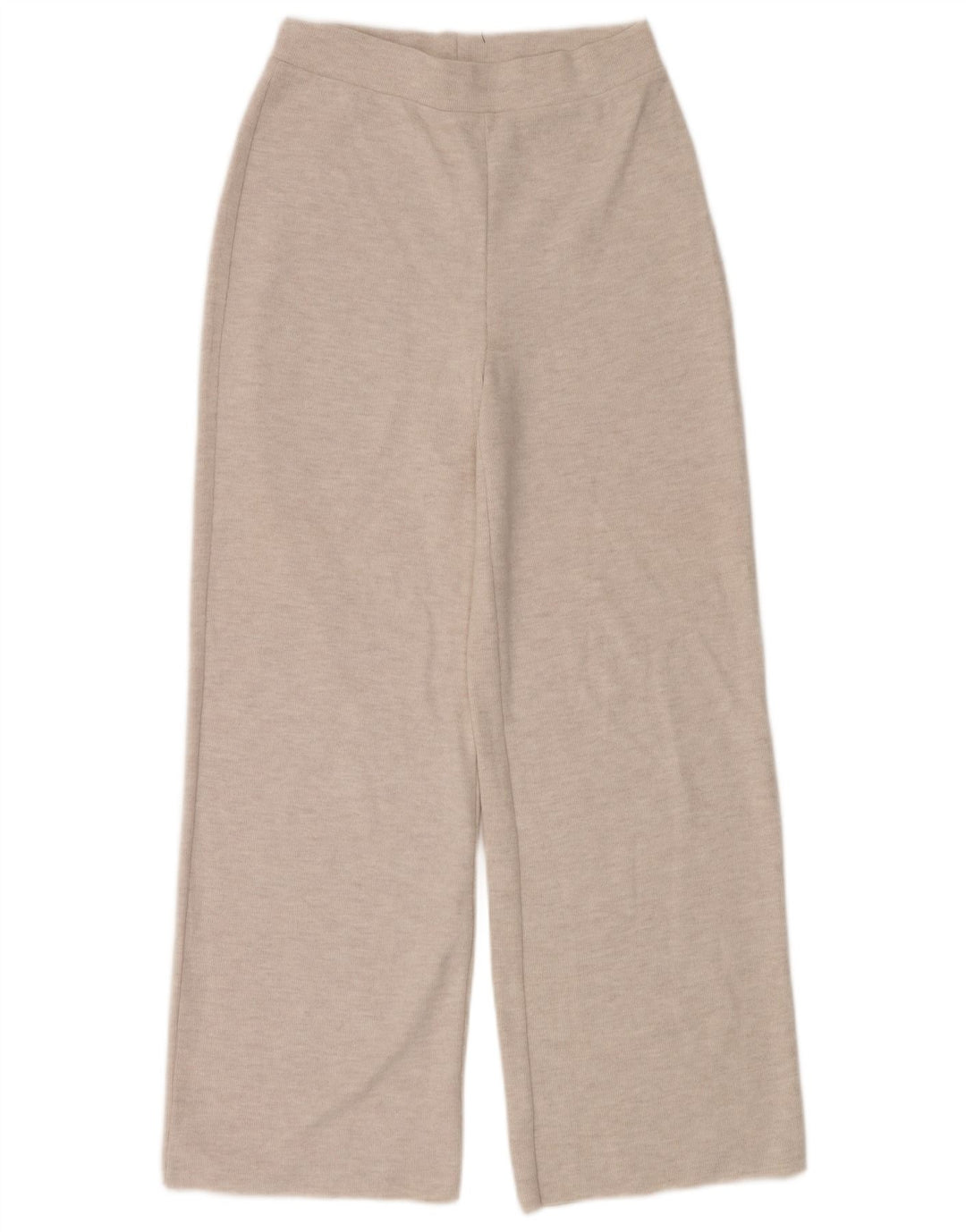 Pantaloni da tuta da donna Zara UK 12 Poliestere screziato beige medio