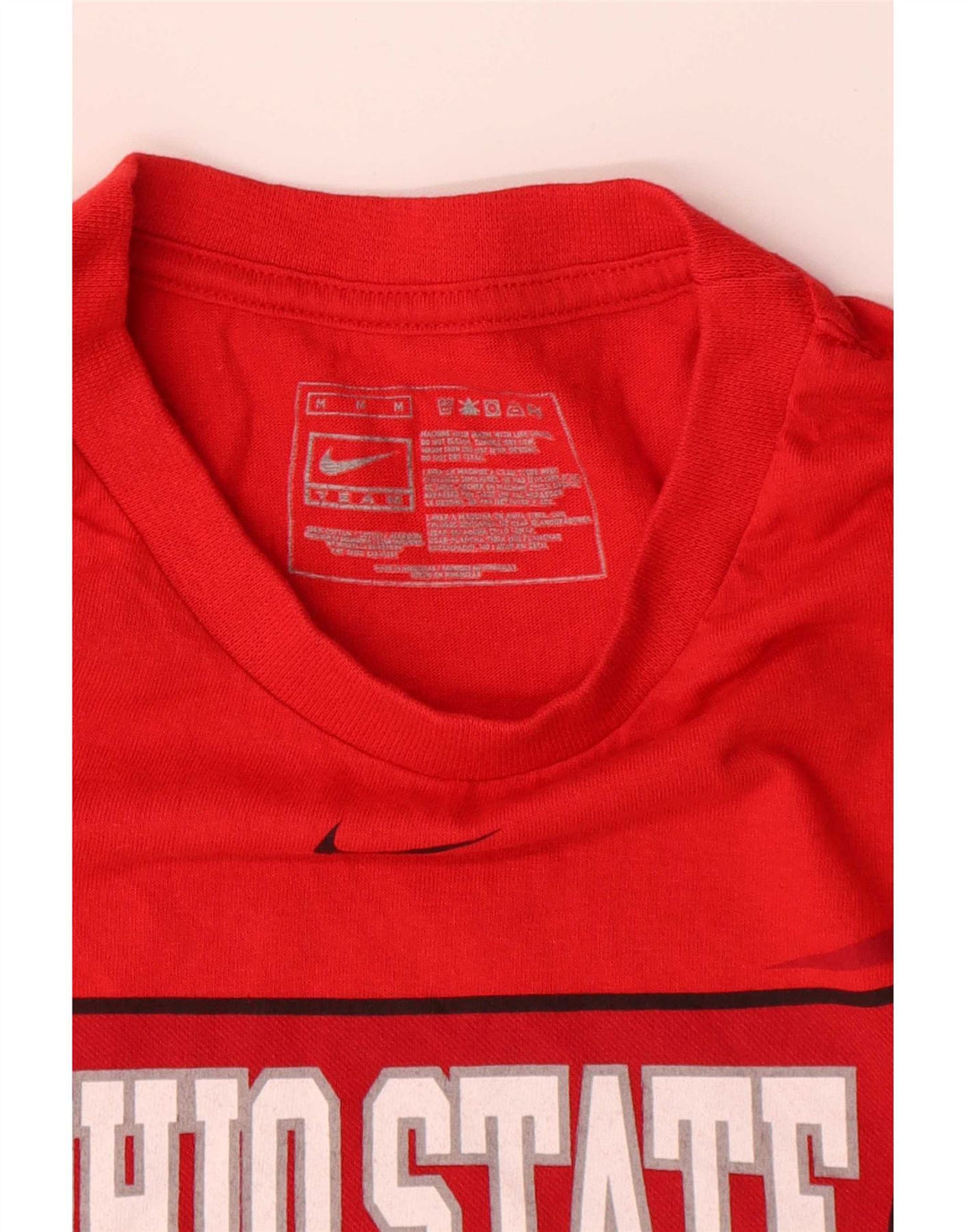T-shirt grafica Nike Ohio State Buckeyes da uomo in cotone rosso medio