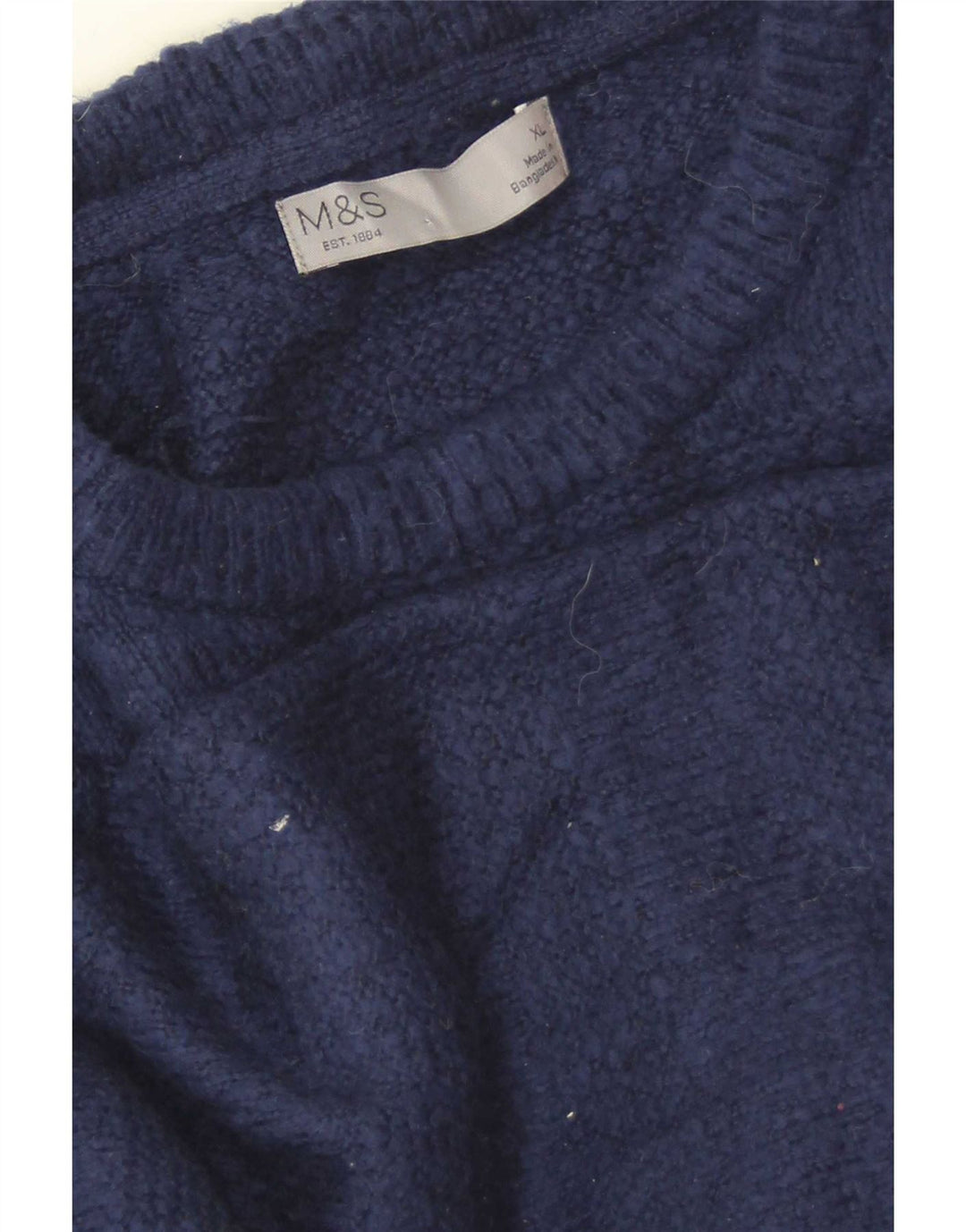 Maglione maglione girocollo da uomo Marks & Spencer XL blu navy