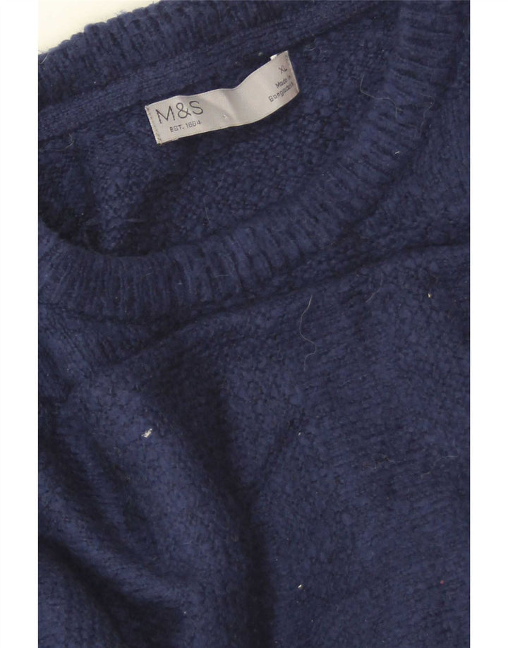 Maglione maglione girocollo da uomo Marks & Spencer XL blu navy