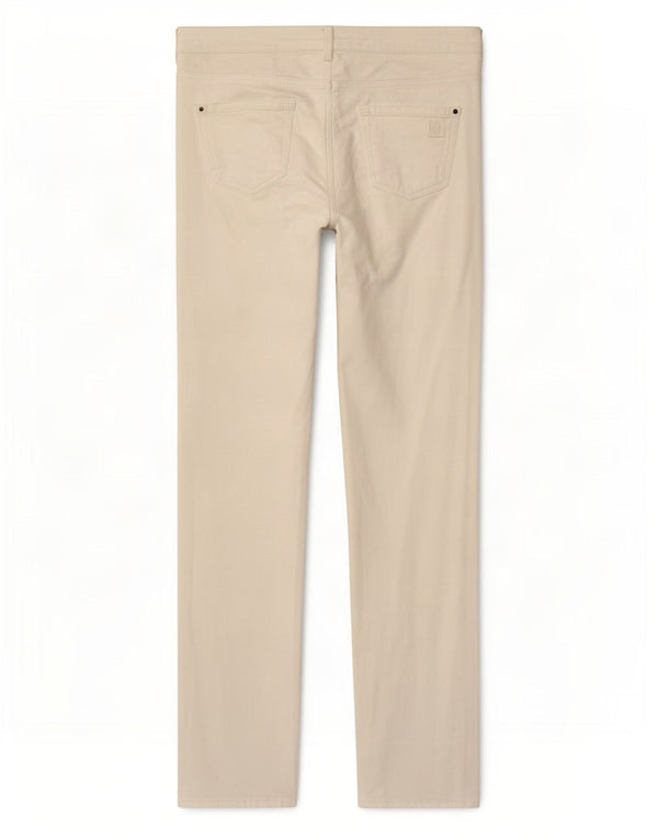 Jeans slim da donna Massimo Dutti EU 42 Large W32 L31 Cotone bianco