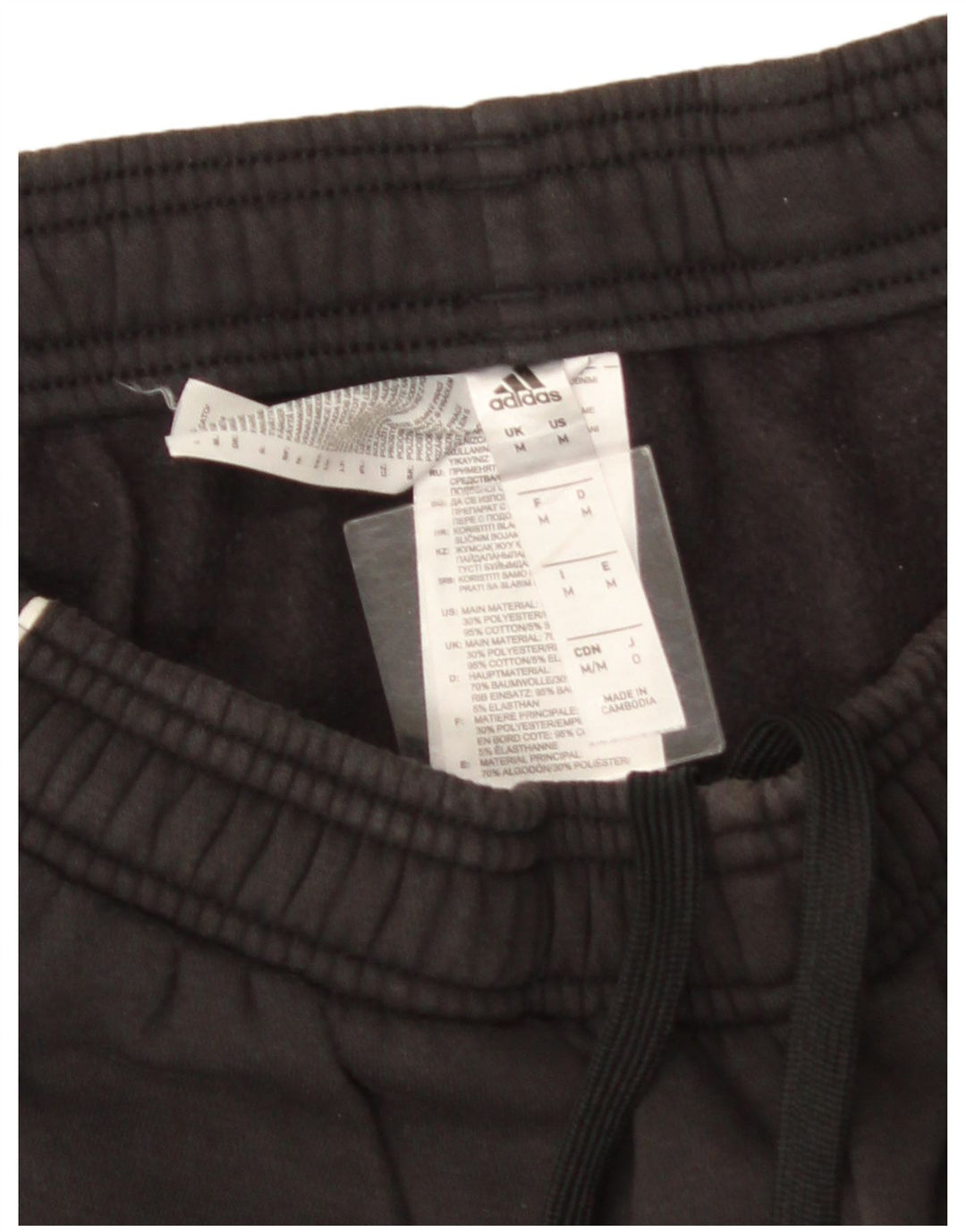 Pantaloni da tuta da uomo Adidas Joggers in cotone grigio medio