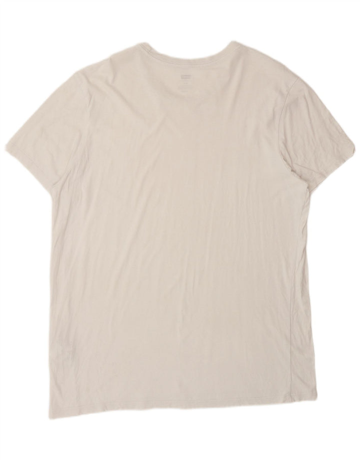 LEVI'S Mens Slim Fit T-Shirt Top XL White Cotton
