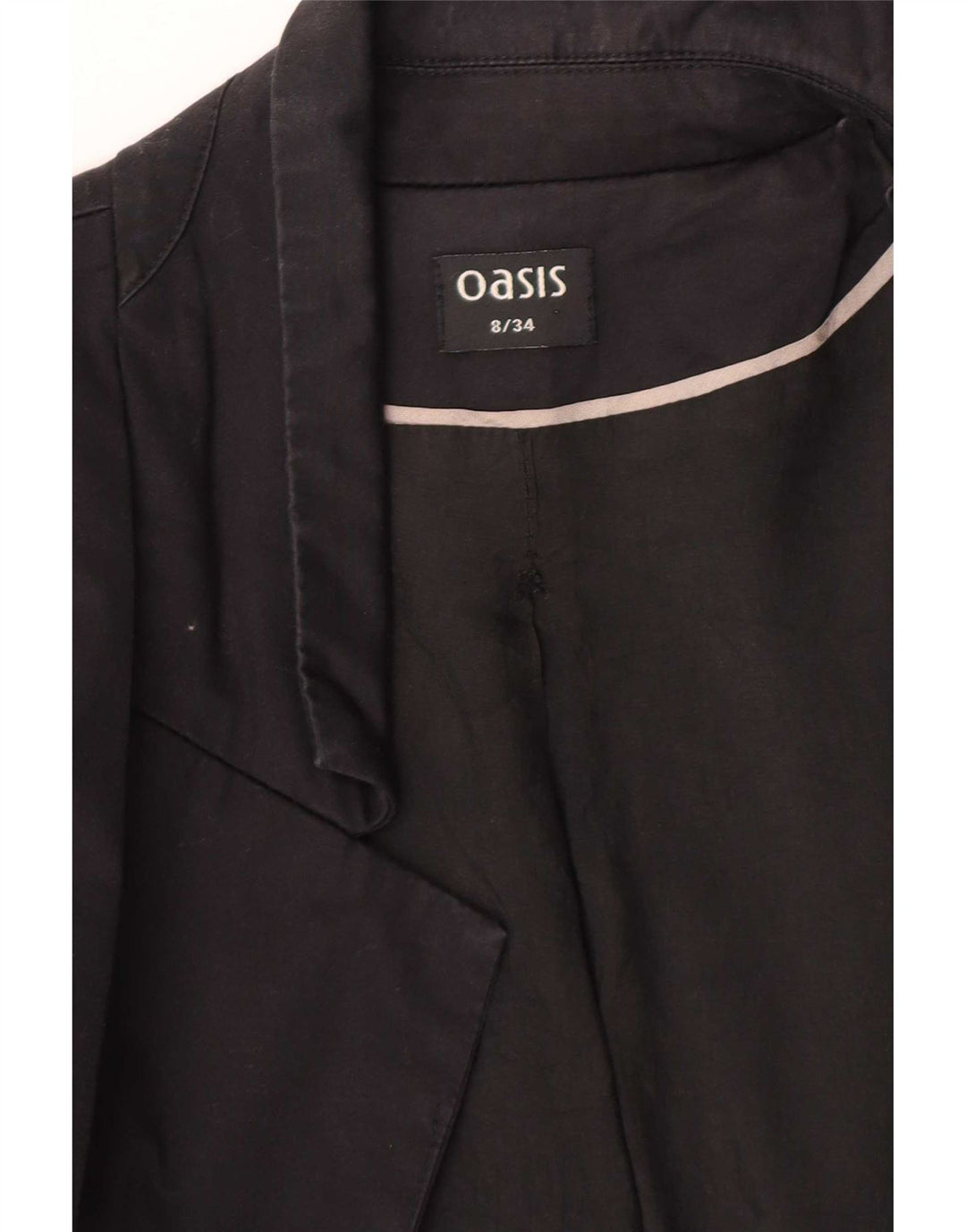 Giacca blazer da donna a 1 bottone Oasis UK 8 piccola nera