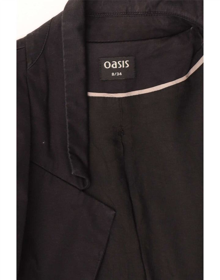 Giacca blazer da donna a 1 bottone Oasis UK 8 piccola nera