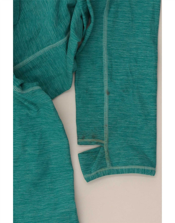 Top da tuta pullover con zip e collo da donna New Balance UK 12 verde medio