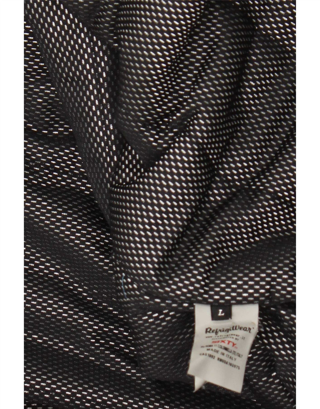 Giubbotto bomber da uomo Refrigiwear UK 40 Large bianco in poliammide color block