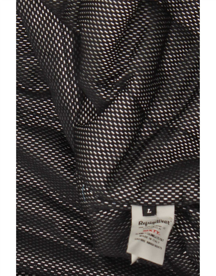 Giubbotto bomber da uomo Refrigiwear UK 40 Large bianco in poliammide color block