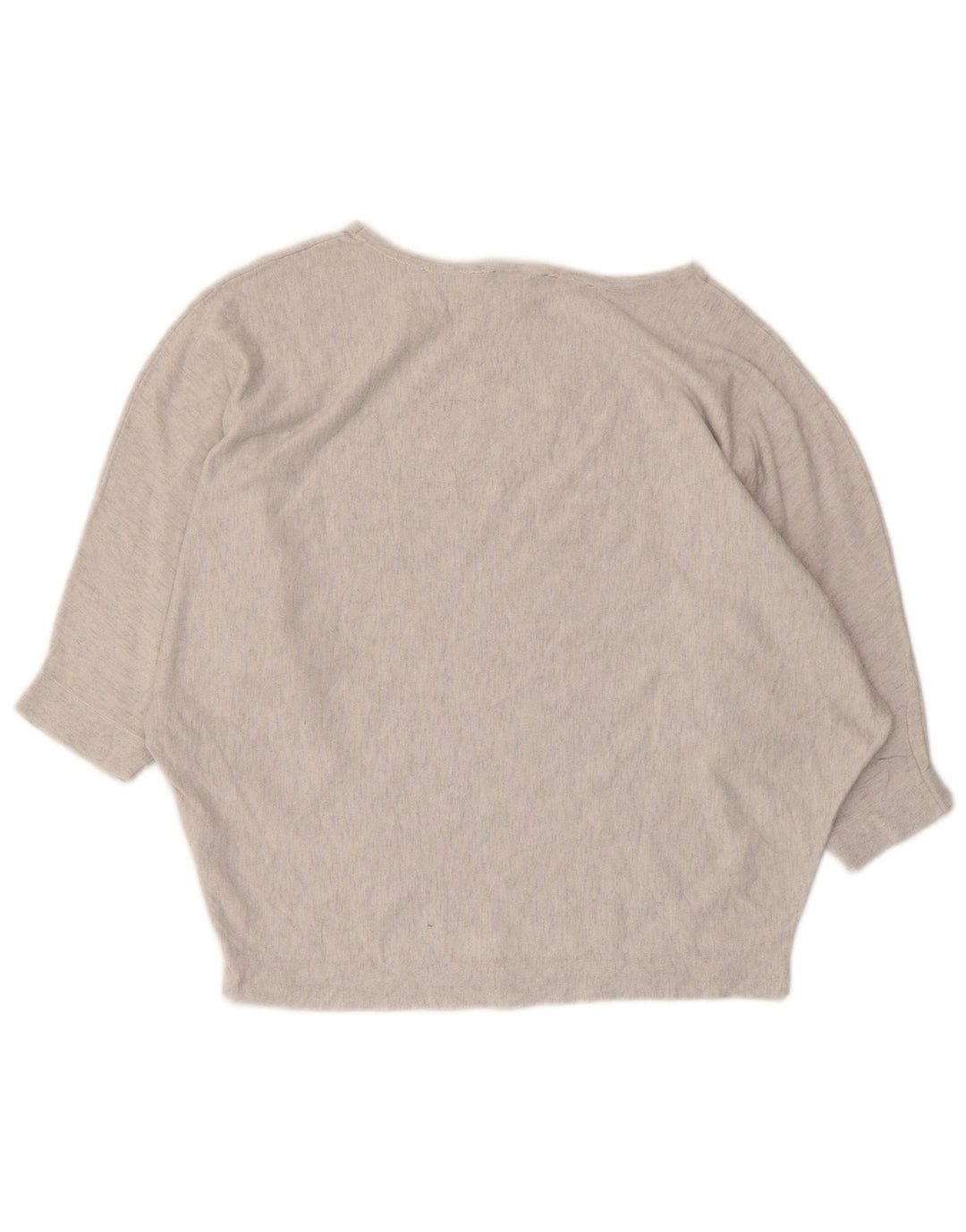 Phase Eight - Top corto a pipistrello da donna, manica a 3/4, UK 14, grigio medio screziato