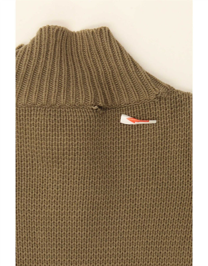 Maglione cardigan da uomo Quiksilver piccolo in cotone kaki