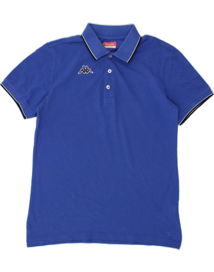 KAPPA Mens Polo Shirt Large Blue Cotton Vintage Kappa and Second-Hand Kappa from Messina Hembry 