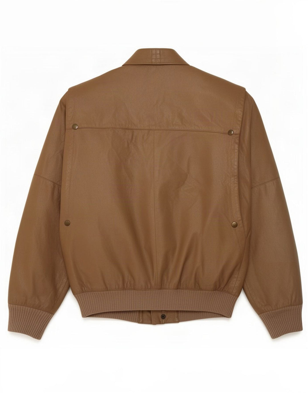Giacca in pelle vintage da uomo IT 48 Marrone medio